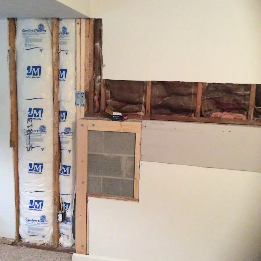 Wall insulation replacement during Structural Drying in Wilmer